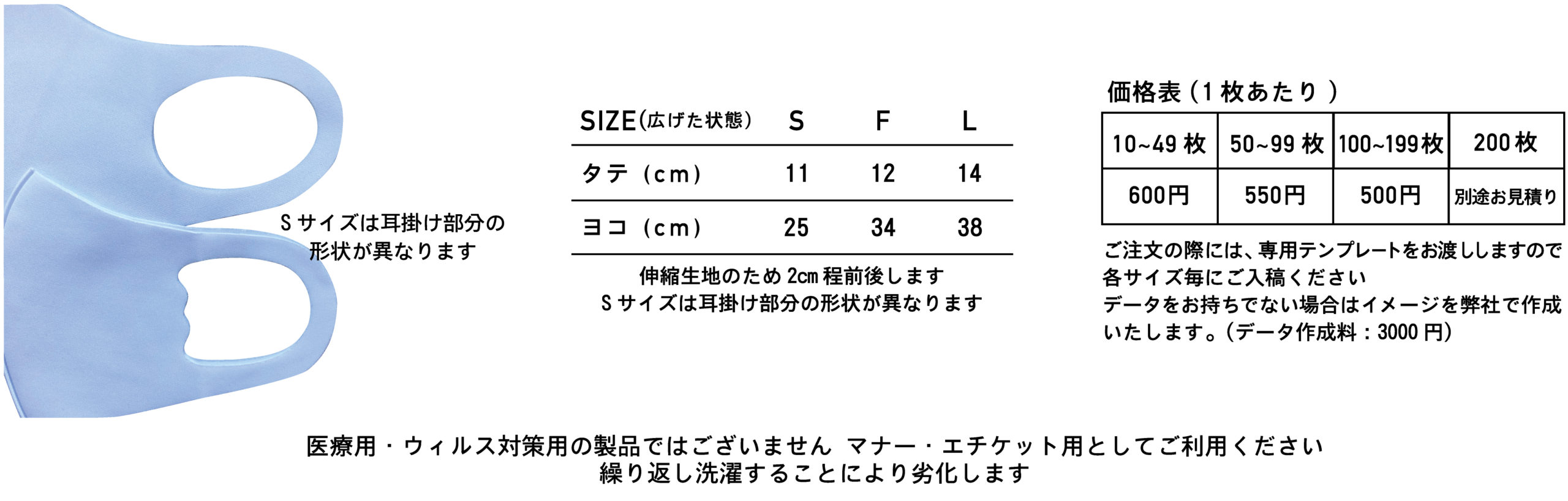 昇華プリントマスク