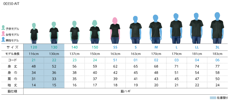 インターロックドライTシャツ