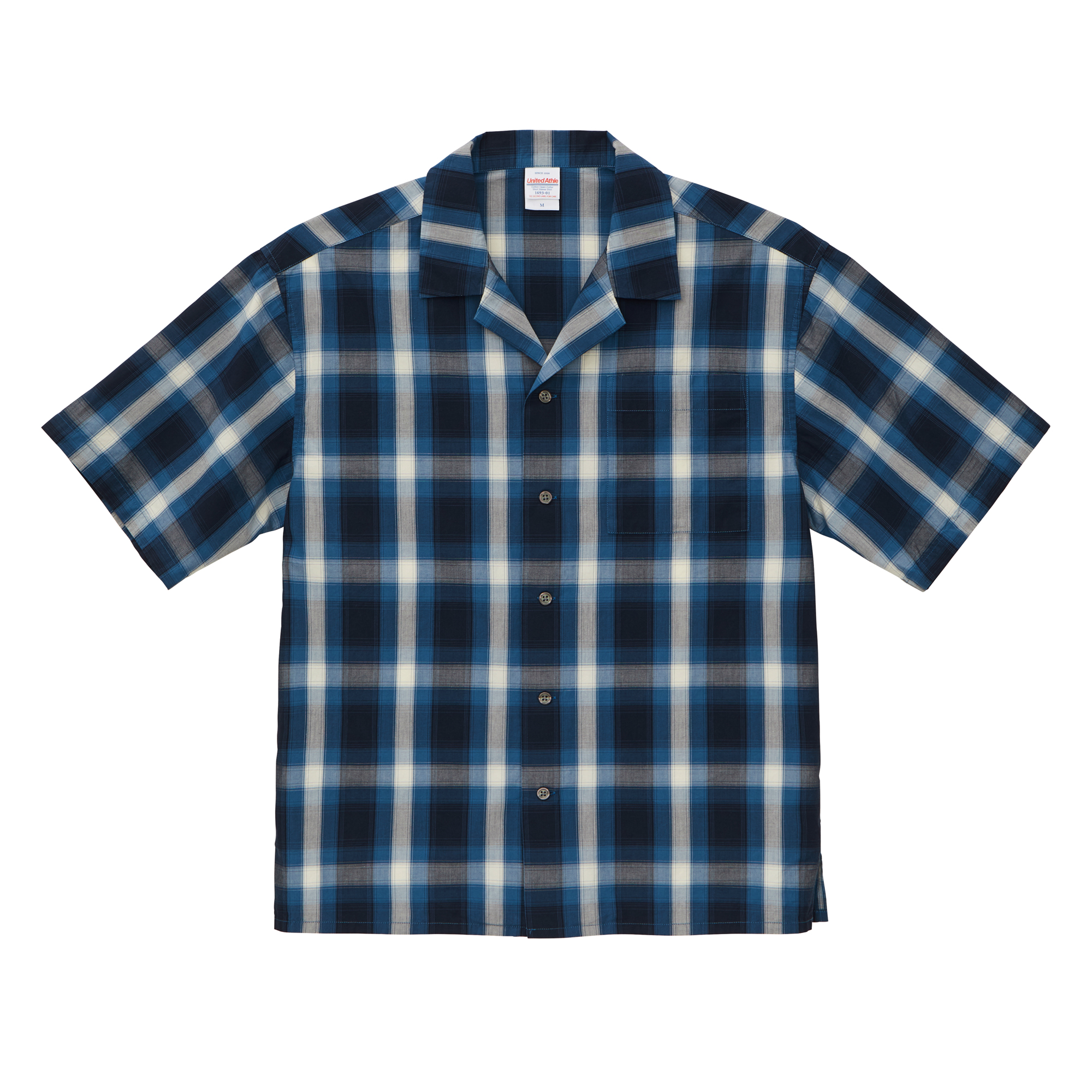 コットン オープンカラー ショートスリーブ シャツ